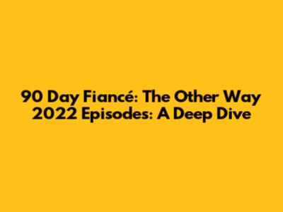 90 Day Fiancé: The Other Way 2022 Episodes: A Deep Dive