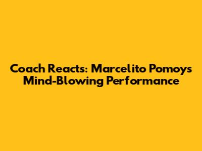 Coach Reacts: Marcelito Pomoy's Mind-Blowing Performance