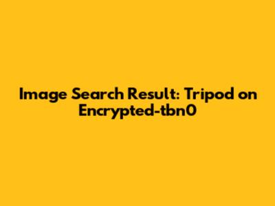 Image Search Result: Tripod on Encrypted-tbn0