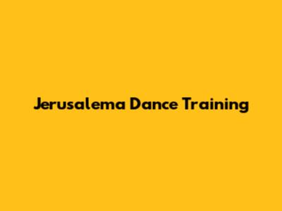 Jerusalema Dance Training