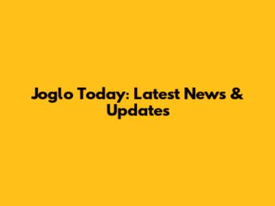 Joglo Today: Latest News & Updates