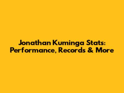 Jonathan Kuminga Stats: Performance, Records & More