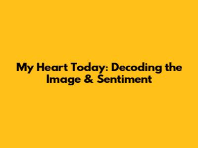 My Heart Today: Decoding the Image & Sentiment