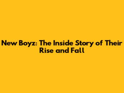 New Boyz: The Inside Story of Their Rise and Fall