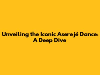 Unveiling the Iconic 'Aserejé' Dance: A Deep Dive