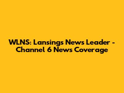 WLNS: Lansing's News Leader - Channel 6 News Coverage